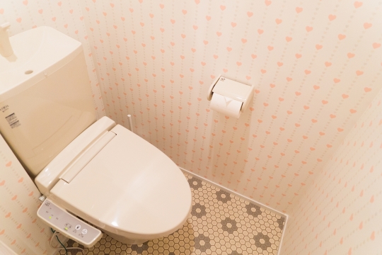 トイレ - 家具家電付き　キュートなお部屋です。3月15日ぐらいまで} - ルームシェアルームメイト