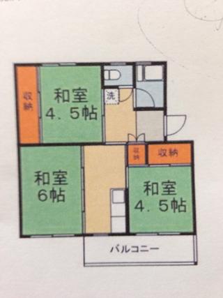 鶴見駅徒歩12分 間取り図 の画像