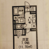 【長期／埼玉県川口市にある新築アパート３F／女性の方限定／自転車付き】２０２３年〜１年住まいをお貸します！ 間取り図 の画像